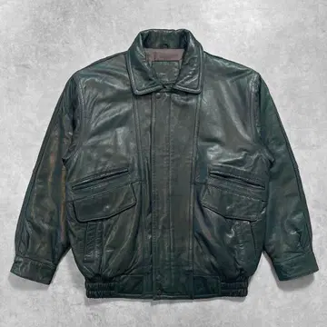 Sub urban TOKYO 라무 가죽 봄버 자켓 L 그린