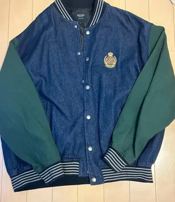 BEAMS 바시티 자켓 데님 스트릿