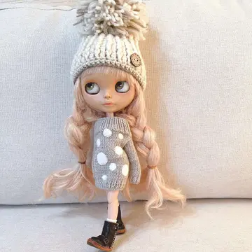 브라이스 아웃핏 도트 니트 원피스 & 삭스