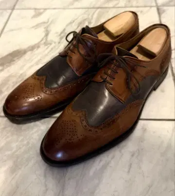 [새상품급] AceMark사제 브라운 윙 칩 드레스 신발 28.5cm