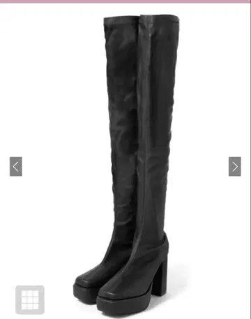 통굽 니하이 부츠 25cm