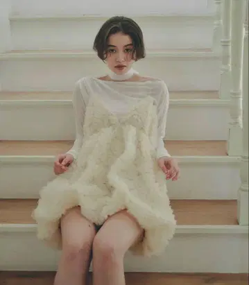 Notreemor tulle mini dress 아이보리