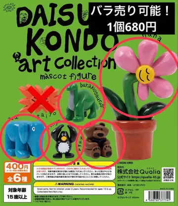 DAISUKE KONDO 아트 컬렉션 마스코트 피규어