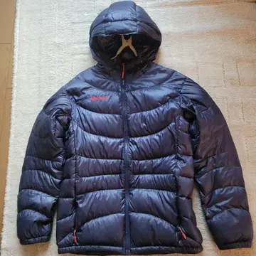 Marmot 후드 부착 다운 자켓 네이비