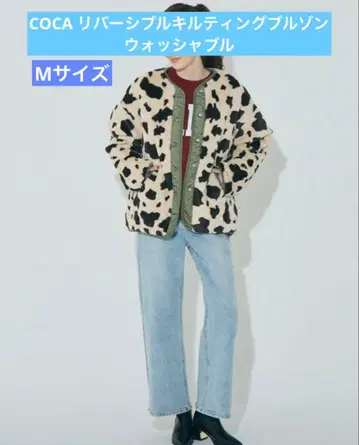 COCA 리버서블 퀼팅 블루종 워셔블