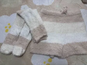 젤라또피케 숏팬츠 양말 베이지