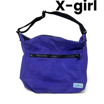 X-girl 나일론 숄더백 퍼플