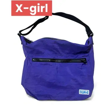 X-girl 나일론 숄더백 퍼플