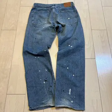 [신 디자인] 레어 EDWIN 배기 페인터 데님 34 x 34