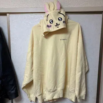 치이카와 (먼작귀) 토끼 후드티, 후드에 얼굴이?!