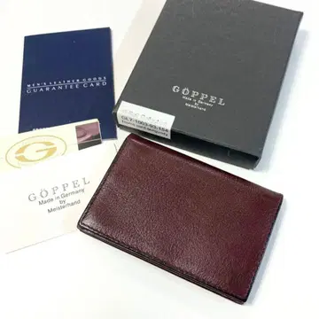 GOPPEL  소가죽 천연 가죽 가죽 카드 케이스 명함지갑 독일제
