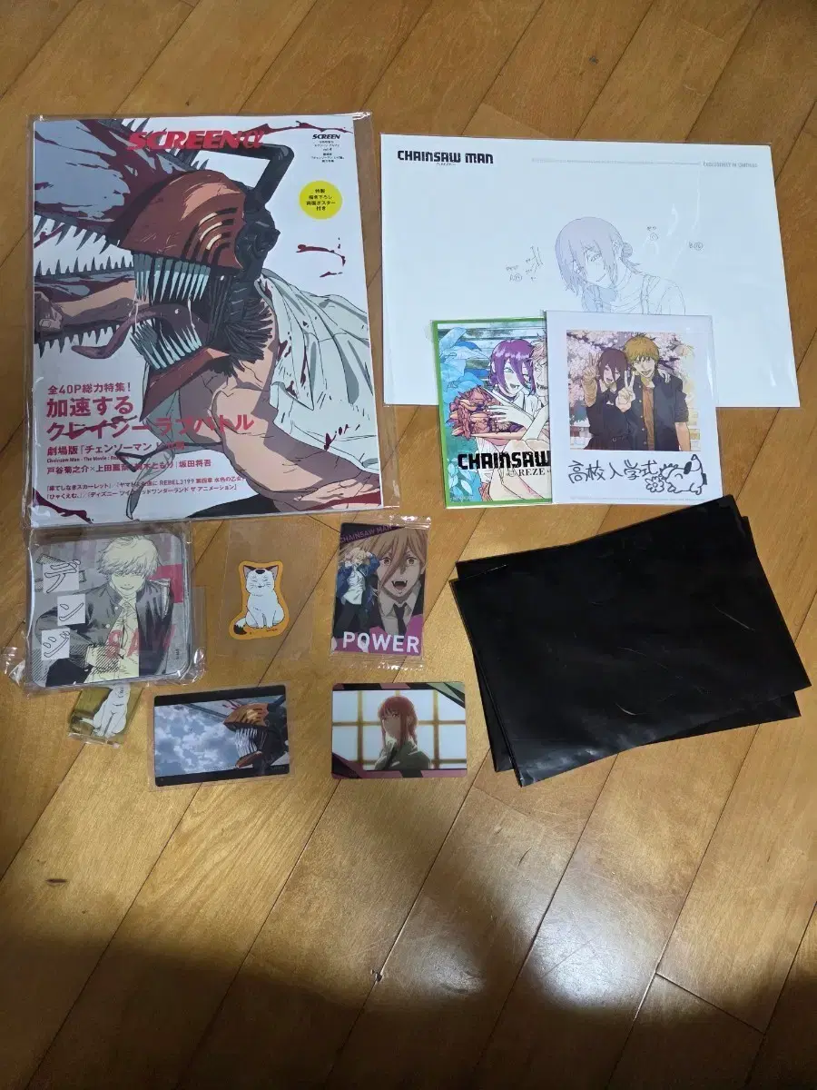 Chainsaw Man pre-order benefit + Screen Alpha + Various Goods