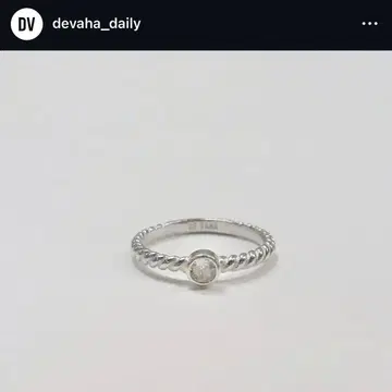 DE VAHA DVAHA 베젤 트위스트 925 솔리드 실버 한국제