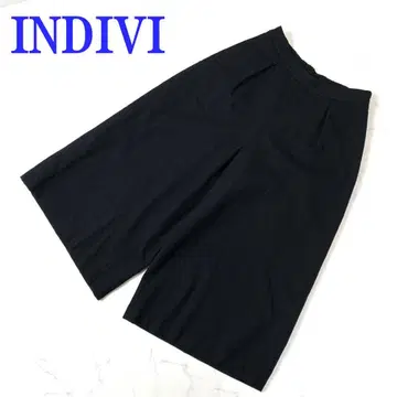 인디비 가우초 팬츠 큐롯 블랙 울 38 C5044