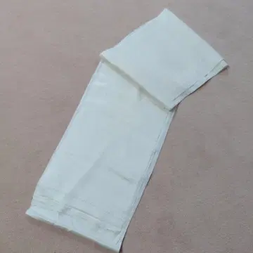 순수 실크 오비 장식 천 화이트 원단 2장분