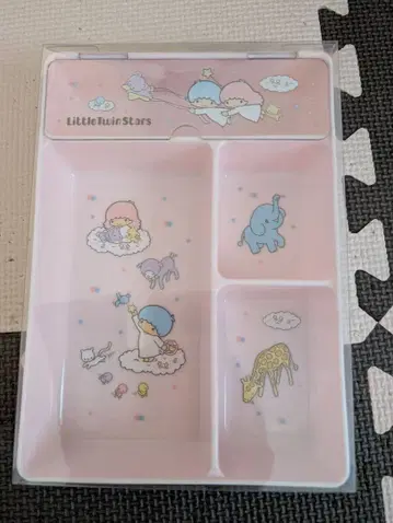 산리오 키키라라 뚜껑 포함 트레이 리틀트윈스타 생활 잡화