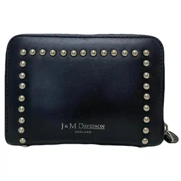 J&M davidson 지갑 스터드 코인 케이스 블랙
