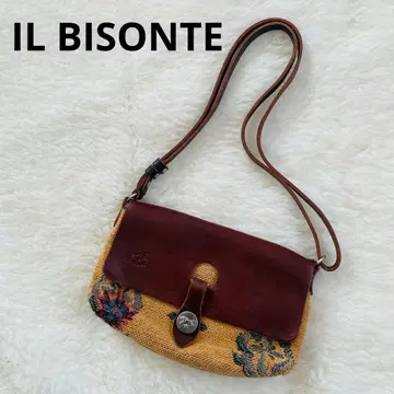 IL BISONTE 일비종떼 고블랑 가죽 숄더백 이탈리아제