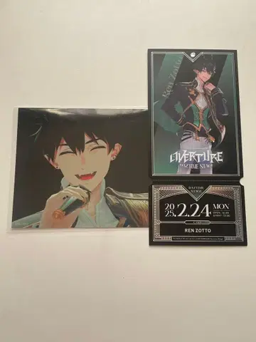 렌조토 REN ZOTTO OVERTURE 티켓풍 카드 브로마이드