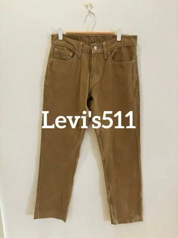 Levi's 511 코듀로이 팬츠 베이지 W28 L32 여성용 M