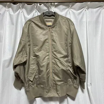 [ 새상품급 ] NANO universe 베이지 MA-1 점퍼 프리