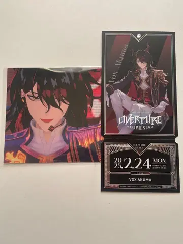 복스아쿠마 VOX AKUMA 티켓풍 카드 브로마이드