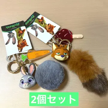 주토피아 키링 2개 세트