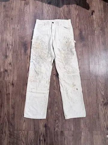 00s~ Dickies 화이트 페인터 팬츠 분위기계