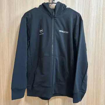 DESCENTE MOVE SPORT 블랙 후드티 풀 집업