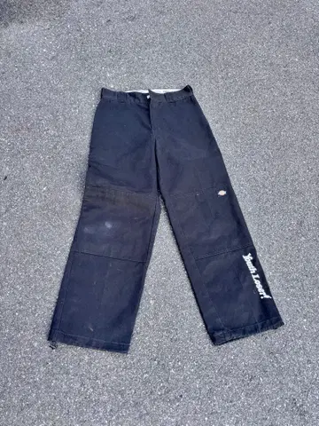 레어 300벌 한정판 Dickies x roser 더블니 블랙