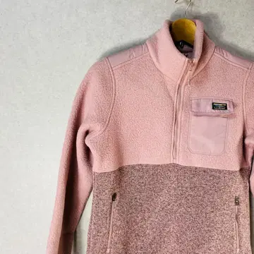 L.L.Bean 셰르파 하이브리드 풀오버 XS 핑크