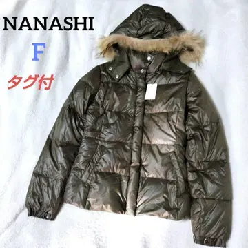 나나시 다운 자켓 메탈릭 숏 기장 헤이세이 갸루 그런지 y2k