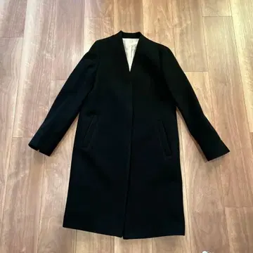 OWEN TWENTY 노카라 체스터 코트 블랙