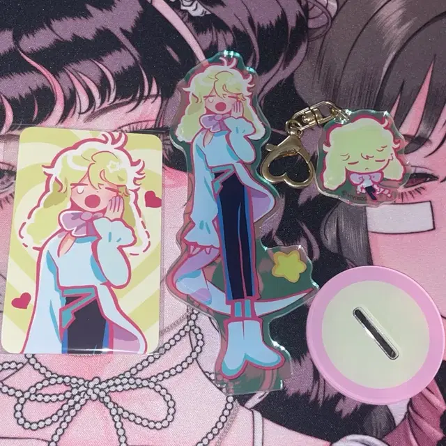 에이스테 루카 sd 아크릴 스탠드 키링 포카 바니 버니 토끼