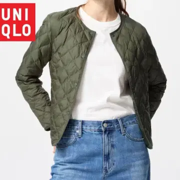 UNIQLO 퍼프 테크 퀼팅 자켓/웜 패디드 M 사이즈 카키