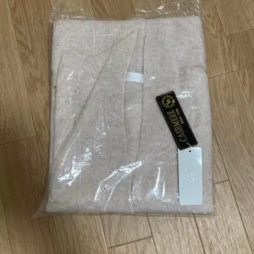 택 포함 새상품, 백화점, 캐시미어 베이지 가디건, 포켓 있음