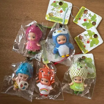 에코핏 큐피 봉제 인형 마스코트 큐피 5개 세트 레트로