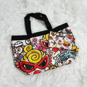 히스테릭 미니 리버서블 토트백 파우치 포함