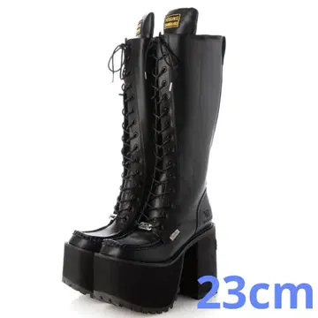 YOSUKE 통굽 부츠 부츠 롱 부츠