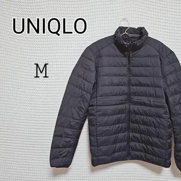 UNIQLO M 블랙 울트라 라이트 다운 자켓 컴팩트
