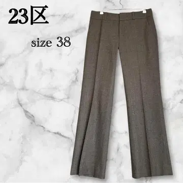 23구 울 트위드 팬츠 센터 프레스 스트레치 38