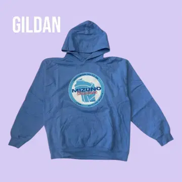 GILDAN 풀오버 후드티 L 사이즈 블루 속기모 A517