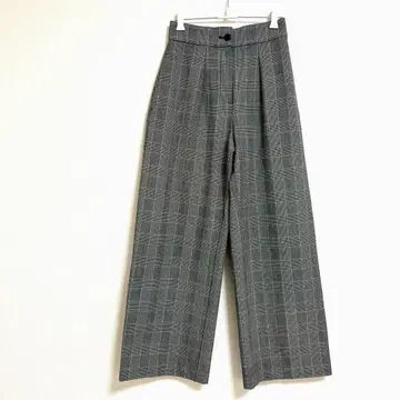 플라스테 웜 리저브 와이드 팬츠 글렌체크 XS