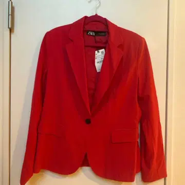 [ ZARA ] 빨간색 자켓 수트 아우터 코트 레드