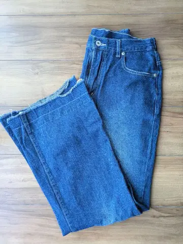 LEPSIM 세미 플레어 데님