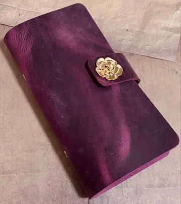 이탈리아 가죽 풀업 6공 콜라주 수납 파일