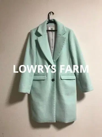 LOWRYSFARM 민트 그린 체스터 코트