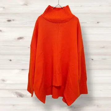 안티카 패턴 토르소 마네킹 니트 오렌지 원색 루즈핏 1324c