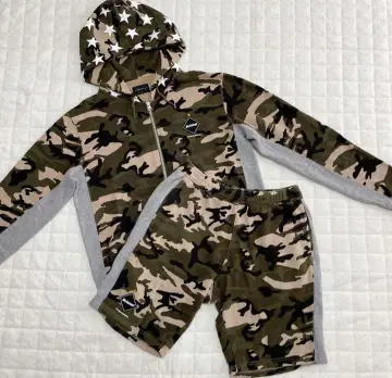 FCRB STAR HOOD CAMO PANEL 셋업