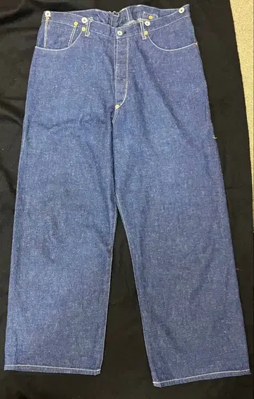 BSC UNIFORM 허리 오버롤 데님